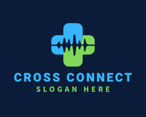 Medical Teleconsultation Cross logo design