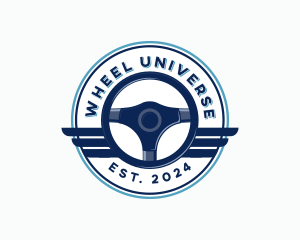 Automotive Steering Wheel logo design