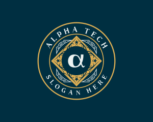 Alpha Letter Symbol logo