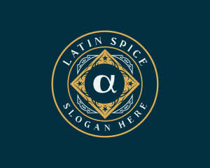 Alpha Latin Symbol logo design