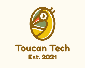 Tropical Toucan Bird logo design