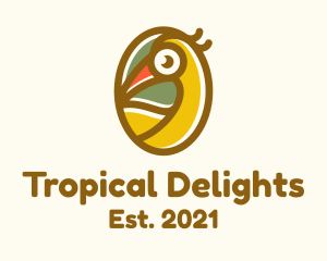 Tropical Toucan Bird logo design