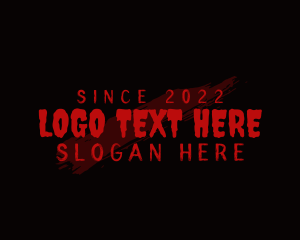 Bloody Thriller Wordmark logo