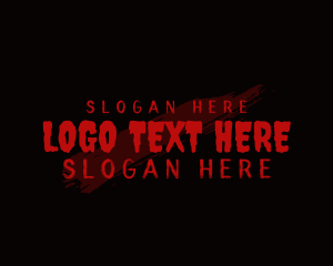 Bloody Thriller Wordmark Logo