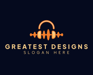 Headphone Music Production Logo