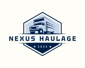 Truck Moving Haulage logo design