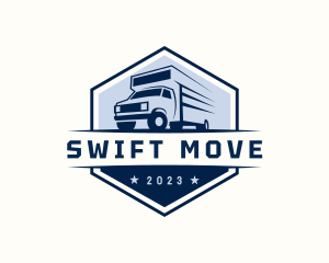 Truck Moving Haulage logo design