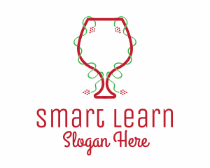 Holiday Wine Glass Logo