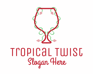 Holiday Wine Glass logo