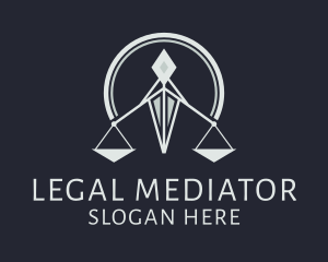 Lawyer Scale Justice  logo design