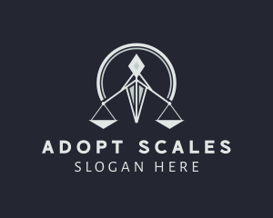 Lawyer Scale Justice  logo design