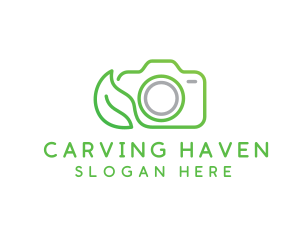 Nature Camera Outline logo design