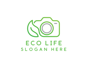 Nature Camera Outline logo design