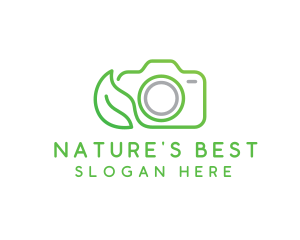 Nature Camera Outline logo design