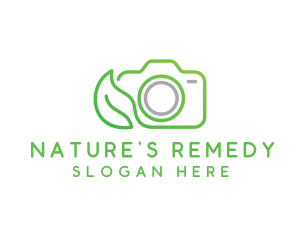 Nature Camera Outline logo design