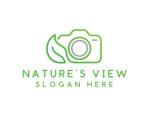 Nature Camera Outline logo design