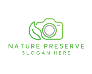 Nature Camera Outline logo design