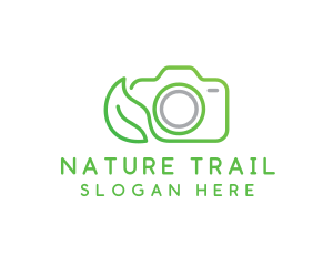 Nature Camera Outline logo design