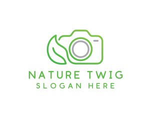 Nature Camera Outline logo design