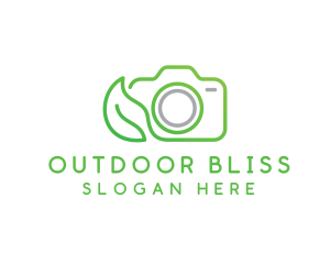 Nature Camera Outline logo design