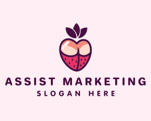 Sexy Strawberry Lingerie logo design