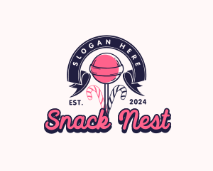 Lollipop Sweet Candy logo design