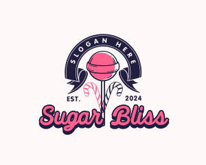 Lollipop Sweet Candy logo design