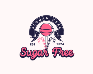 Lollipop Sweet Candy logo design