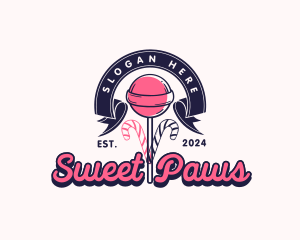 Lollipop Sweet Candy logo design