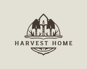 Shovel Farmer Harvest Tool logo