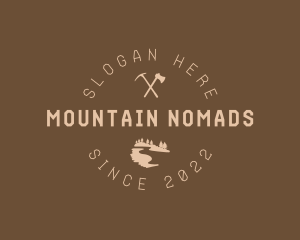 Mountain Trail Axes logo design