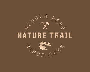 Mountain Trail Axes logo design