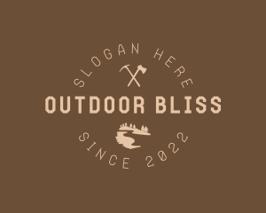 Mountain Trail Axes logo design