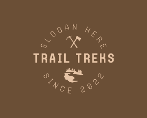 Mountain Trail Axes logo design