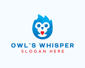 Cute Bird Owl  logo