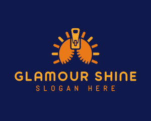 Sun Solar Zipper logo design