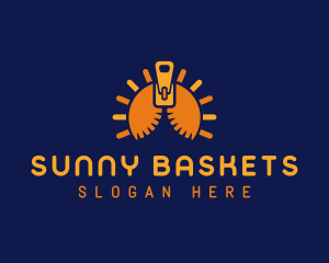 Sun Solar Zipper logo design