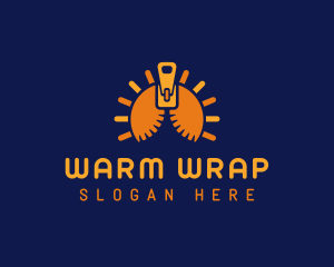 Sun Solar Zipper logo design