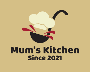 Chef Kitchen Ladle  logo design