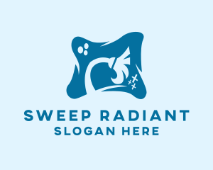 Cleaning Broom Housekeeping  logo design