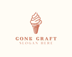 Ice Cream Cone Dessert logo design