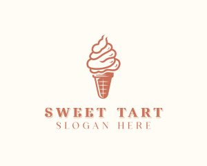 Ice Cream Cone Dessert logo design