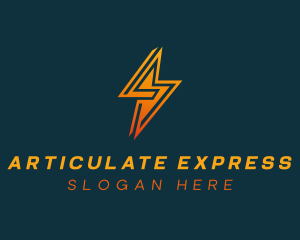 Lightning Bolt Express logo design