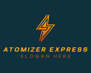 Lightning Bolt Express logo design