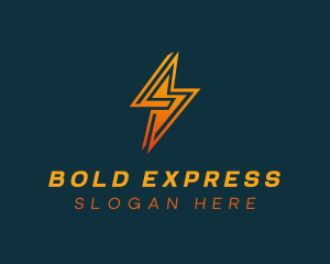 Lightning Bolt Express logo design