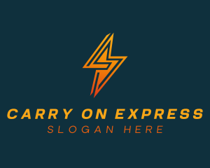 Lightning Bolt Express logo design