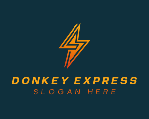 Lightning Bolt Express logo design