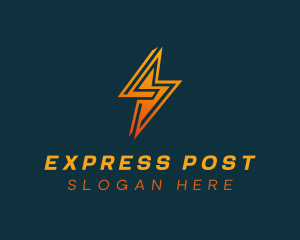 Lightning Bolt Express logo design