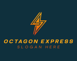 Lightning Bolt Express logo design