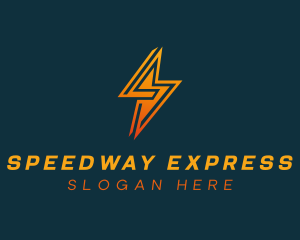 Lightning Bolt Express logo design